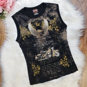 Harley-Davidson Tops - Harley-Davidson Jewel Embellished Logo Tank Top Harley-Davidson Tops - Harley-Davidson Jewel Embellished Logo Tank Top